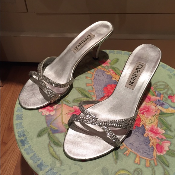 Caparros Shoes - Silver party/wedding shoes, bridal, prom, party 8